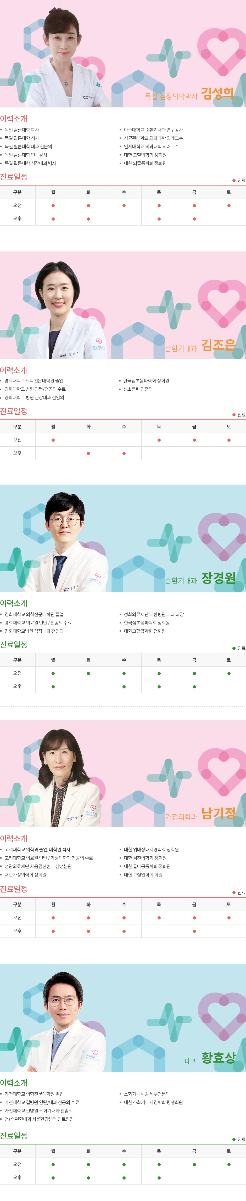대표원장 이력소개