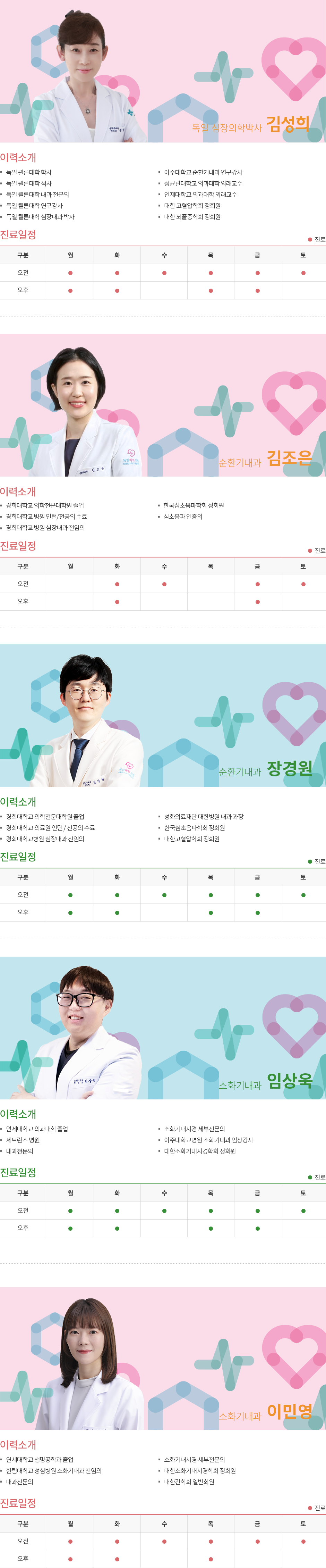 대표원장 이력소개